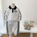Boys' Long Sleeve Polo Two-Piece Set