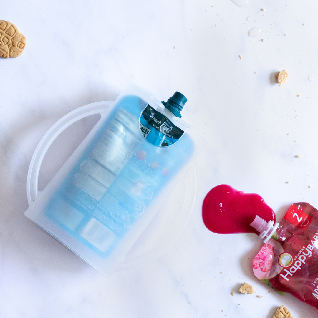 Baby Shower Gift Bundle | Flipping Holder, Reusable Pouches, Thermal Tote & Puree Guide