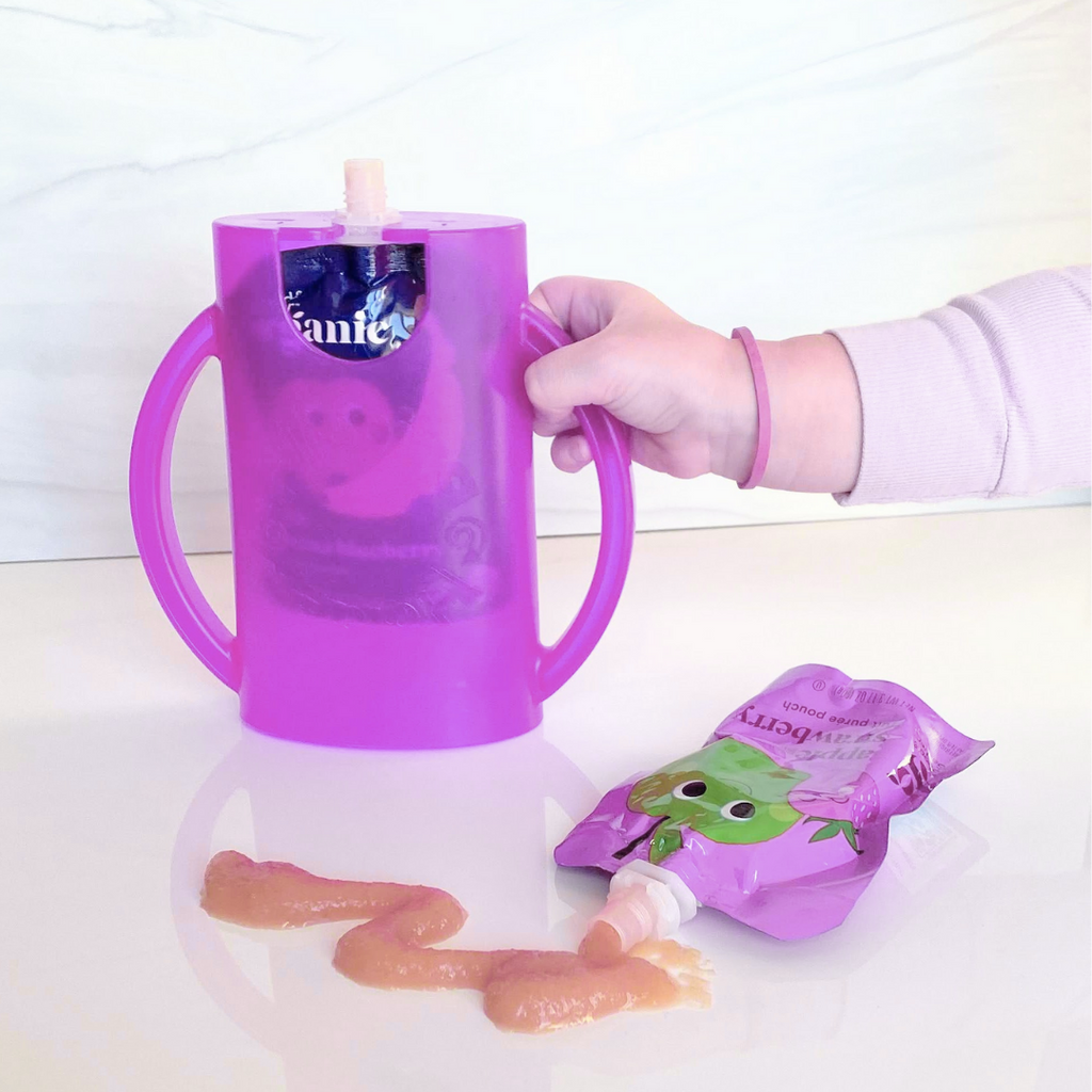 Baby Shower Gift Bundle | Flipping Holder, Reusable Pouches, Thermal Tote & Puree Guide