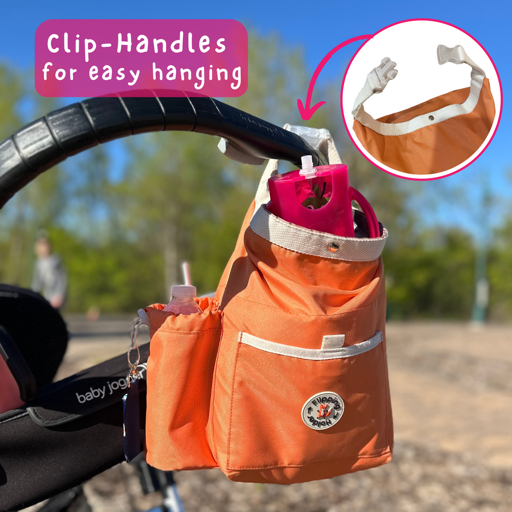 Insulated Baby Snack Tote with Bottle Pocket | Stroller Bag for On-the-Go Feeding