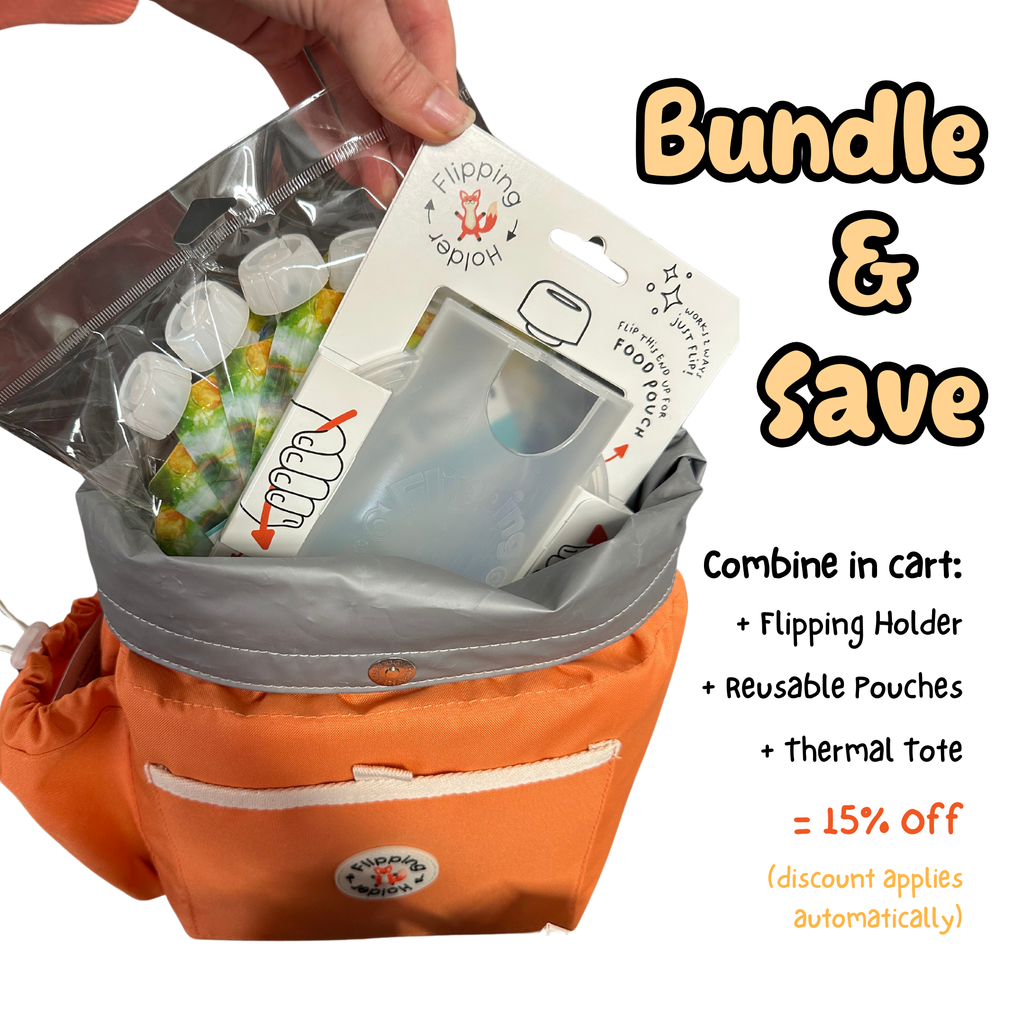Insulated Baby Snack Tote with Bottle Pocket | Stroller Bag for On-the-Go Feeding