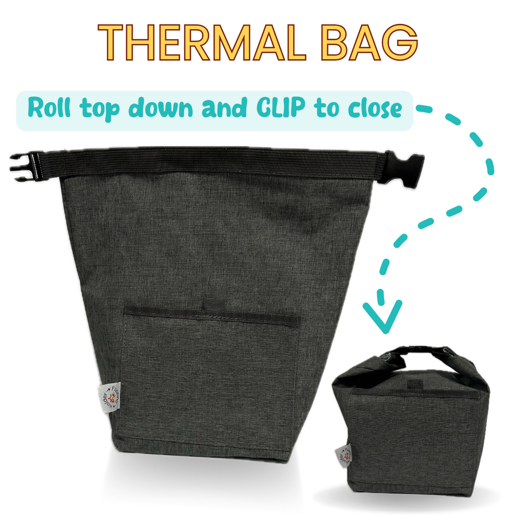 Baby Shower Gift Bundle | Flipping Holder, Reusable Pouches, Thermal Tote & Puree Guide
