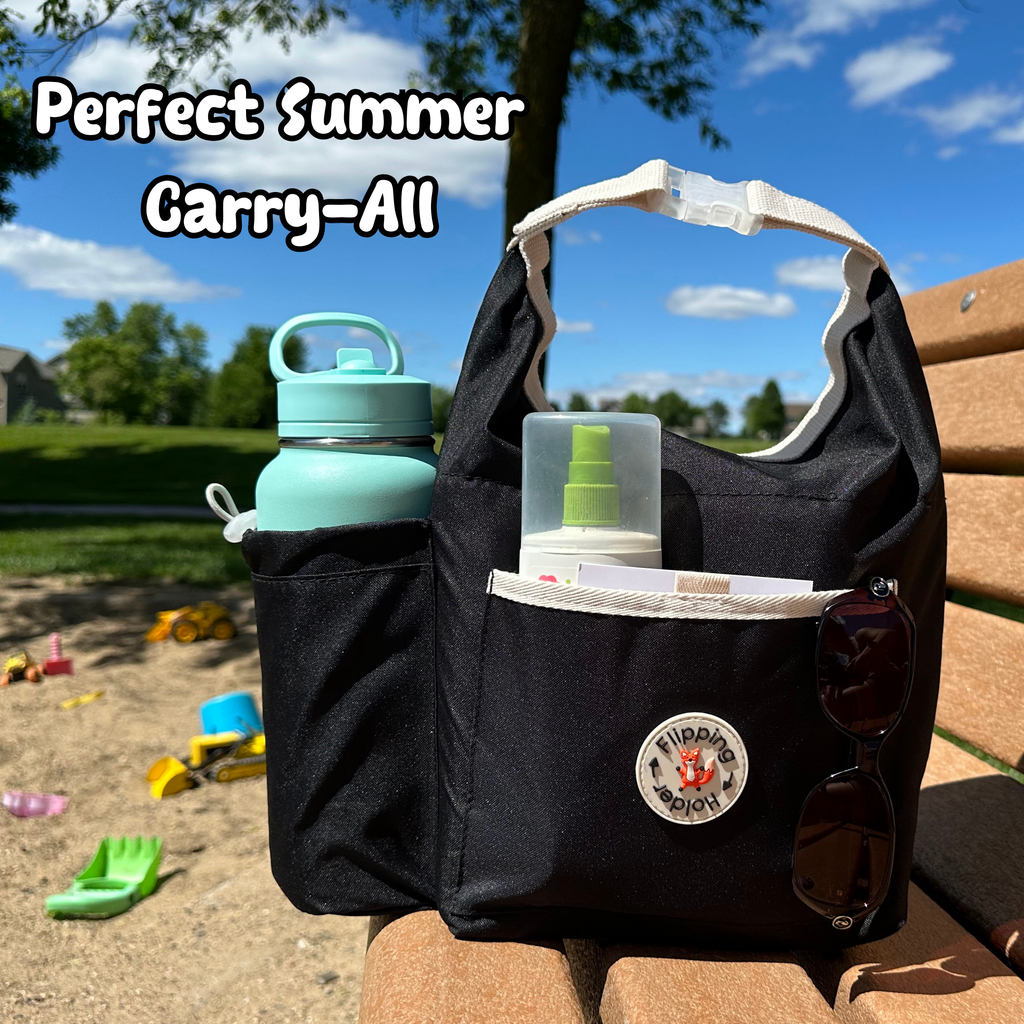 Insulated Baby Snack Tote with Bottle Pocket | Stroller Bag for On-the-Go Feeding