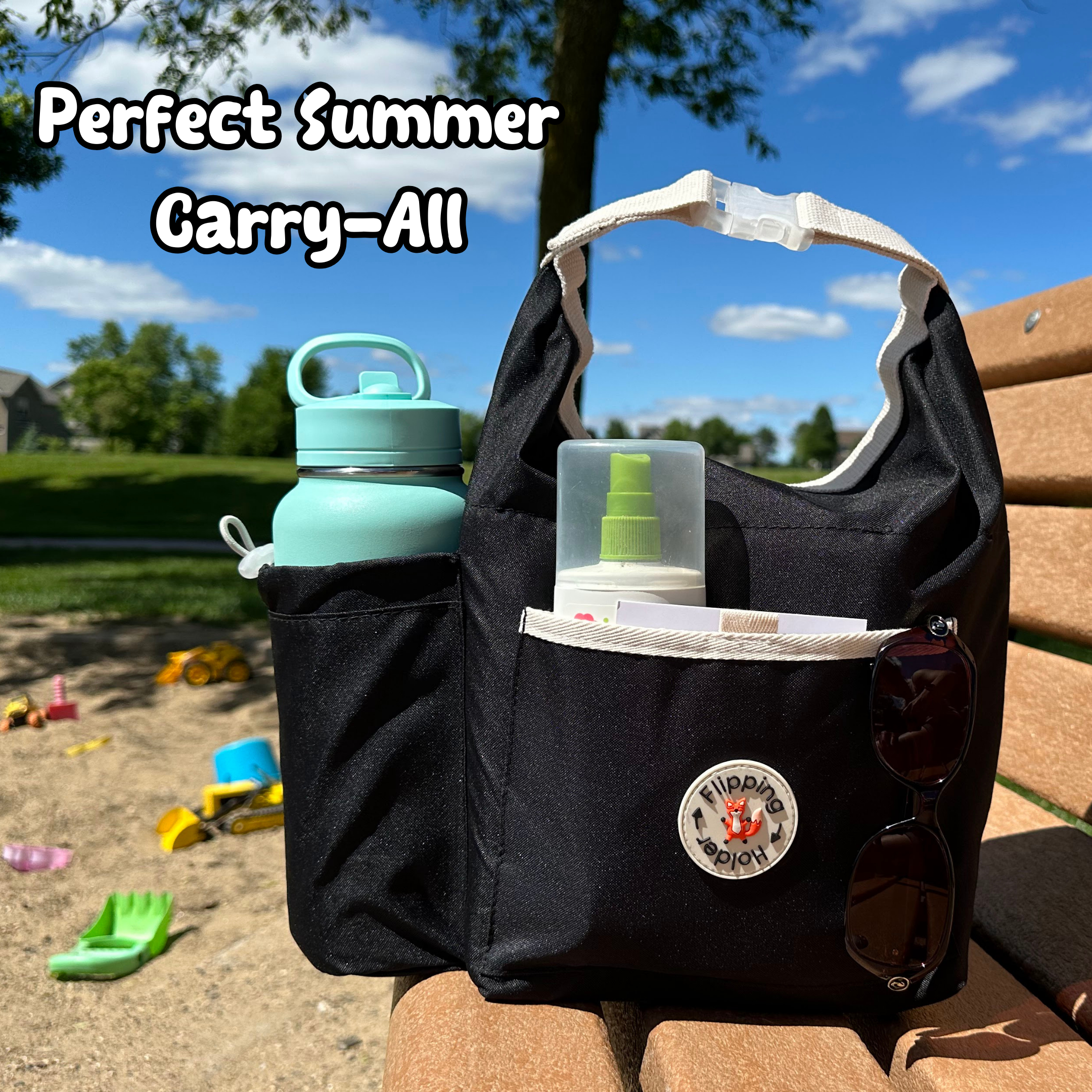 Insulated Baby Snack Tote with Bottle Pocket | Stroller Bag for On-the-Go Feeding
