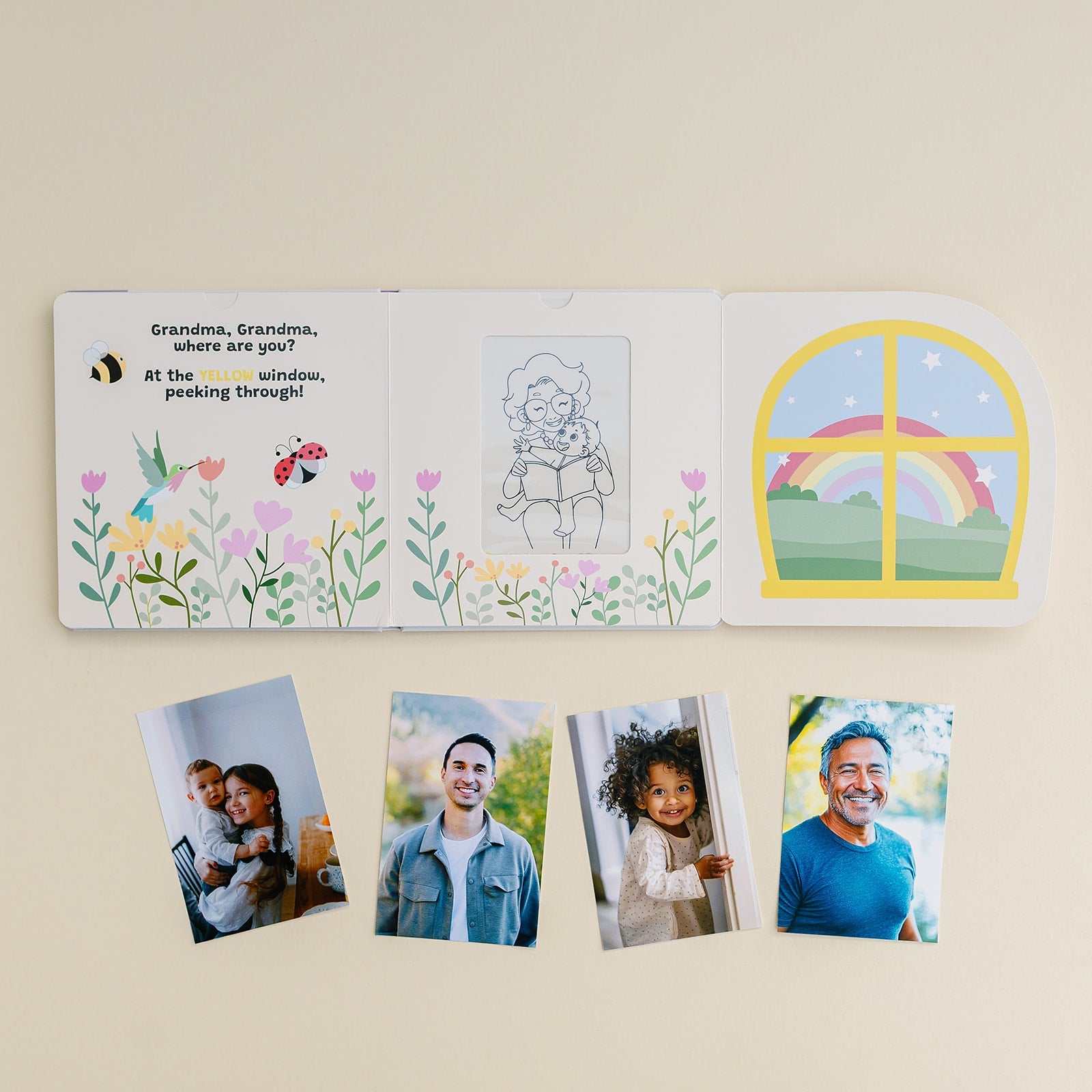 Peek-A-Photo 'Where's My Family?' | Personalized Lift-the-Flap Baby Photo Book