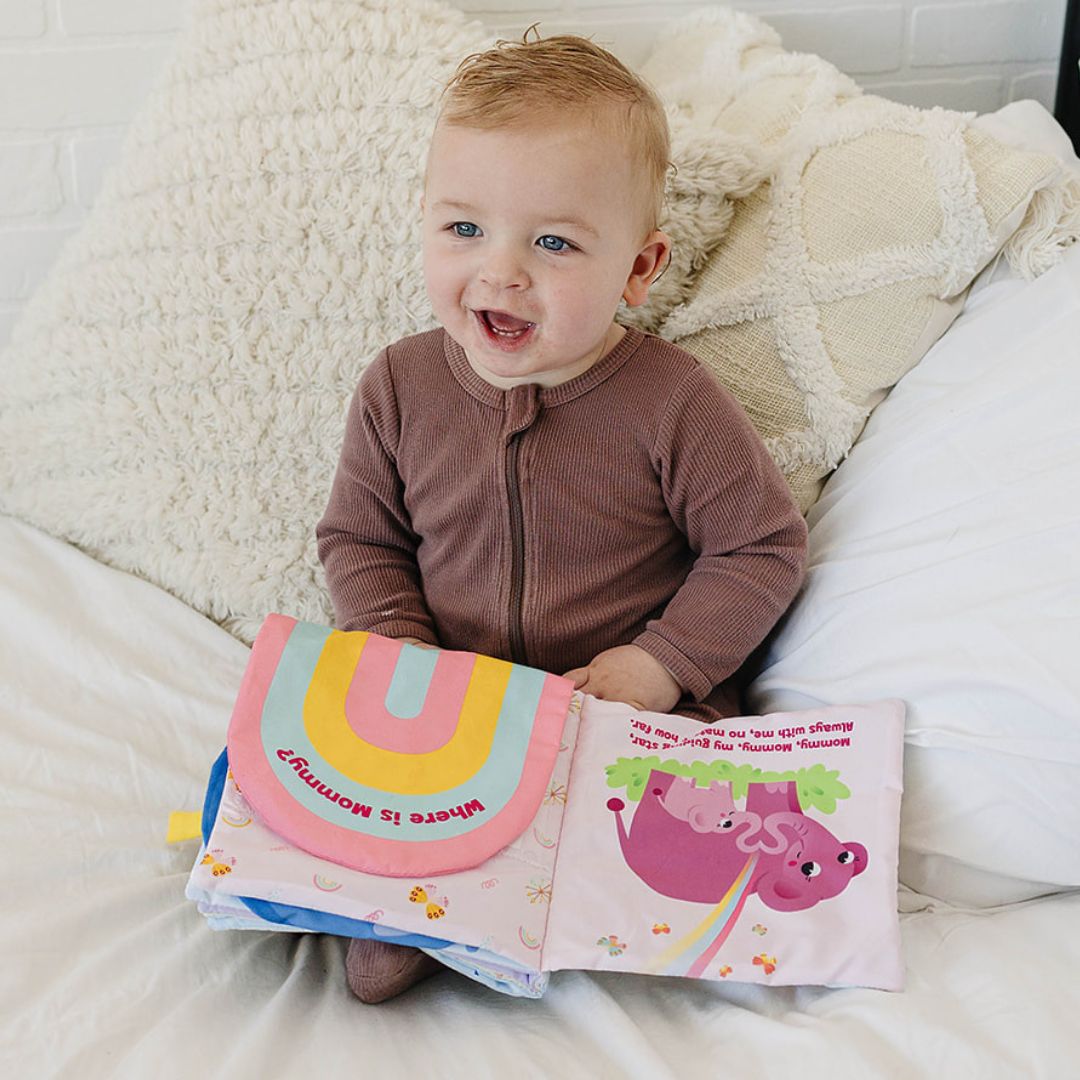 Peek-A-Photo 'I Love You!' | Soft Personalized Baby Photo Cloth Book | Lift-the-Flap