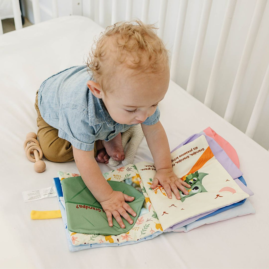 Peek-A-Photo 'I Love You!' | Soft Personalized Baby Photo Cloth Book | Lift-the-Flap