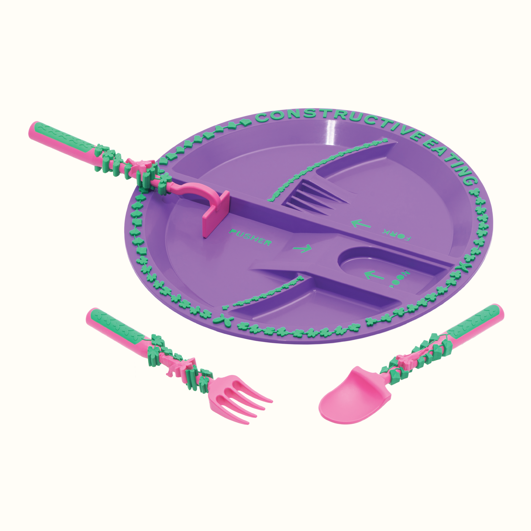 Baby Utensil & Plate Combo | Self-Feeding Set for Fine Motor Skills Development