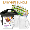 Baby Shower Gift Bundle | Flipping Holder, Reusable Pouches, Thermal Tote & Puree Guide
