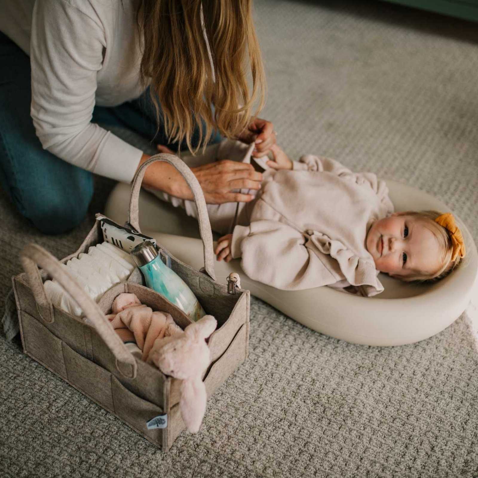 Felt Diaper Caddy Organizer | Portable Nursery Caddy Trusted by 14,000+ Moms