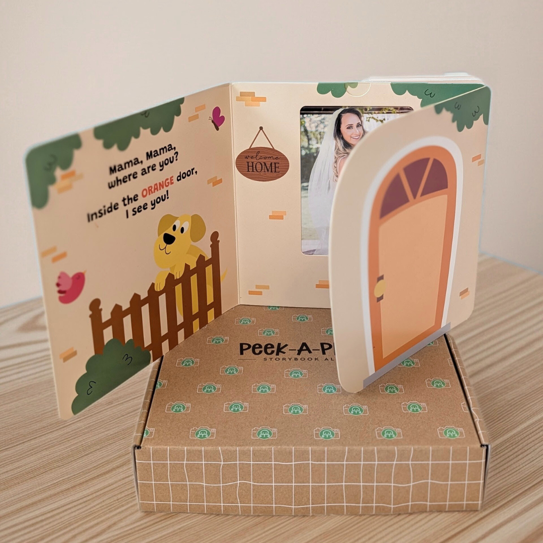 Peek-A-Photo 'Where's My Family?' | Personalized Lift-the-Flap Baby Photo Book