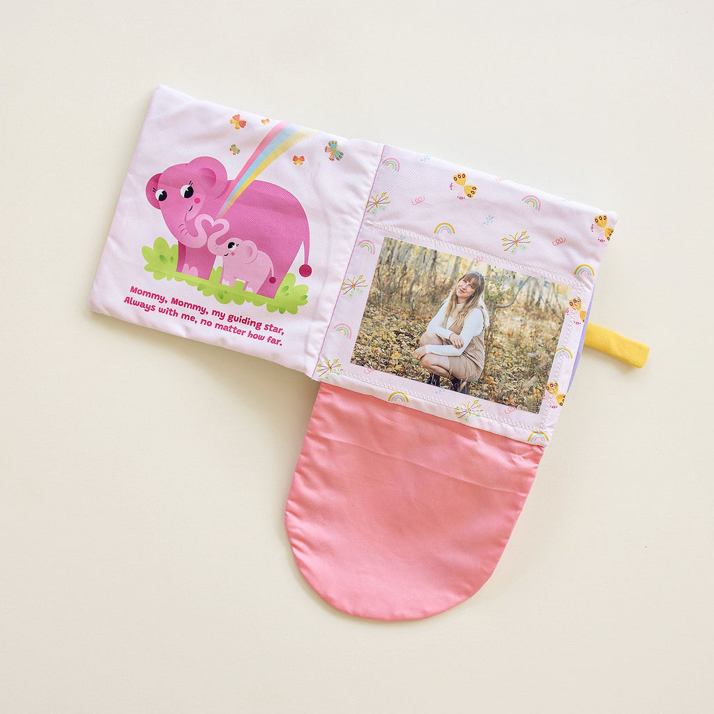 Peek-A-Photo 'I Love You!' | Soft Personalized Baby Photo Cloth Book | Lift-the-Flap