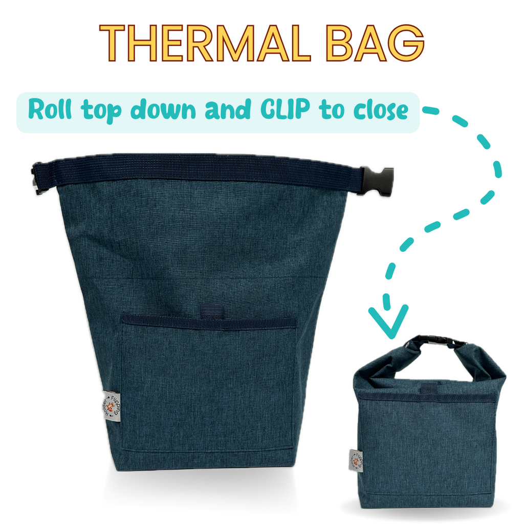 Baby Shower Gift Bundle | Flipping Holder, Reusable Pouches, Thermal Tote & Puree Guide