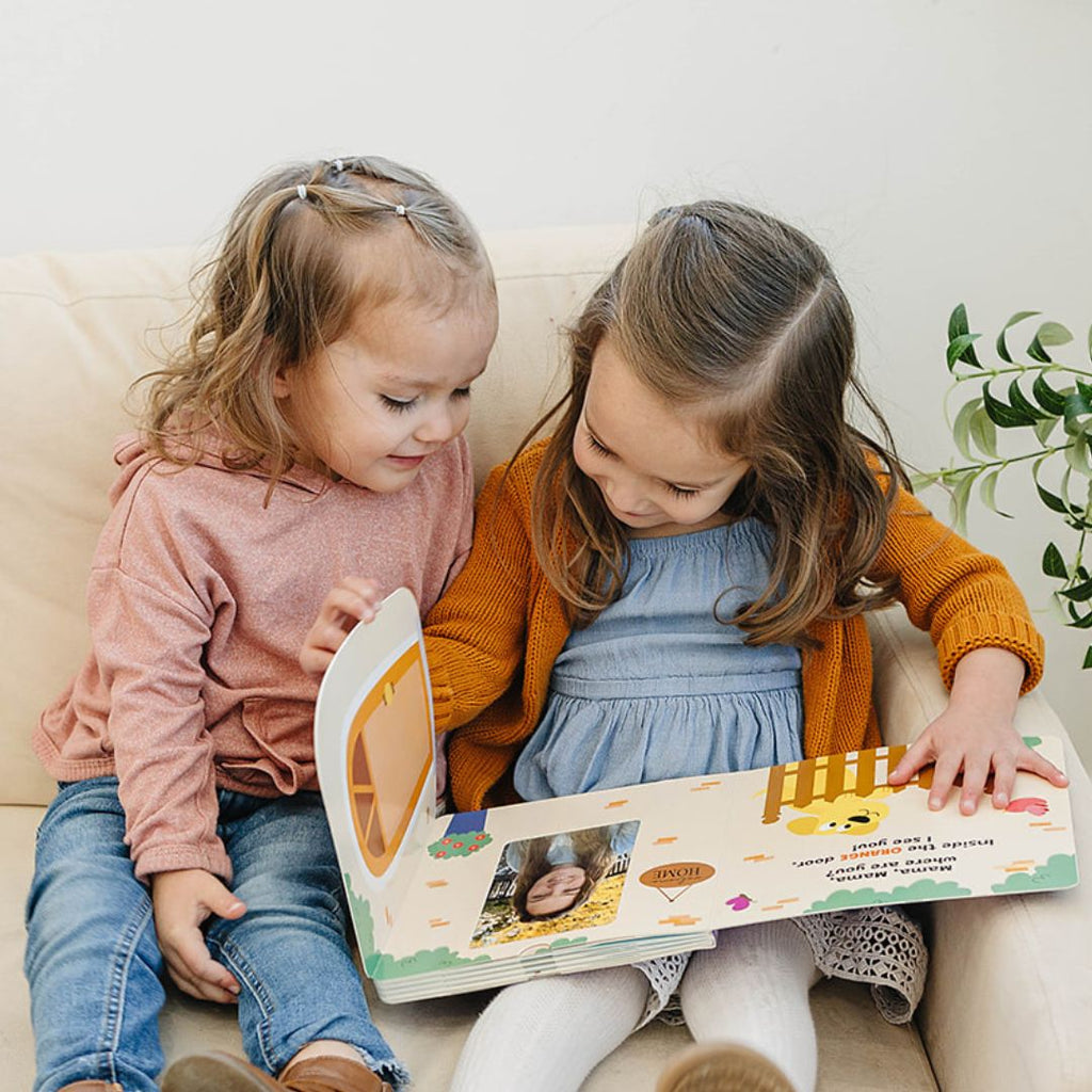 Peek-A-Photo 'Where's My Family?' | Personalized Lift-the-Flap Baby Photo Book