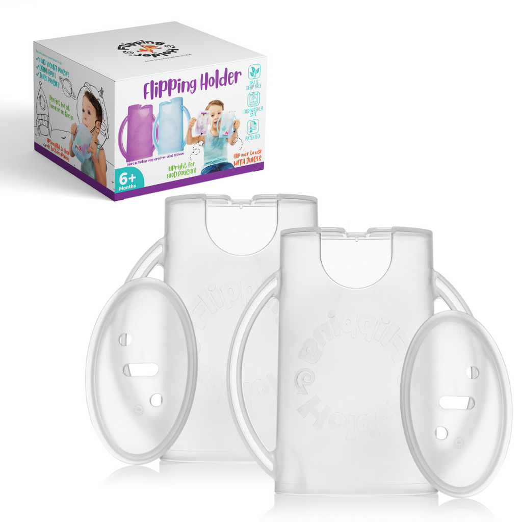 Baby Shower Gift Bundle | Flipping Holder, Reusable Pouches, Thermal Tote & Puree Guide