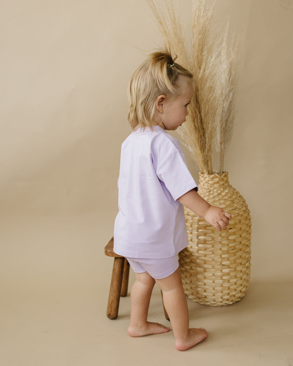 Soft Bamboo Baby Tee & Bike Shorts | Organic Baby Outfit for Sensitive Skin