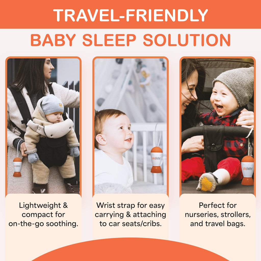 Baby Shusher Sound Machine | Newborn Sleep Aid with Real Human Shushing Sound