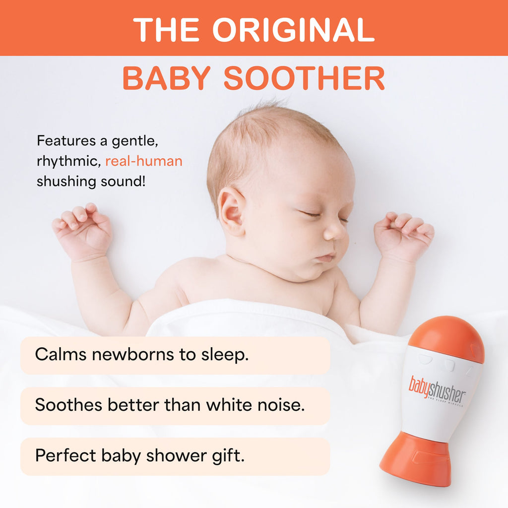 Baby Shusher Sound Machine | Newborn Sleep Aid with Real Human Shushing Sound