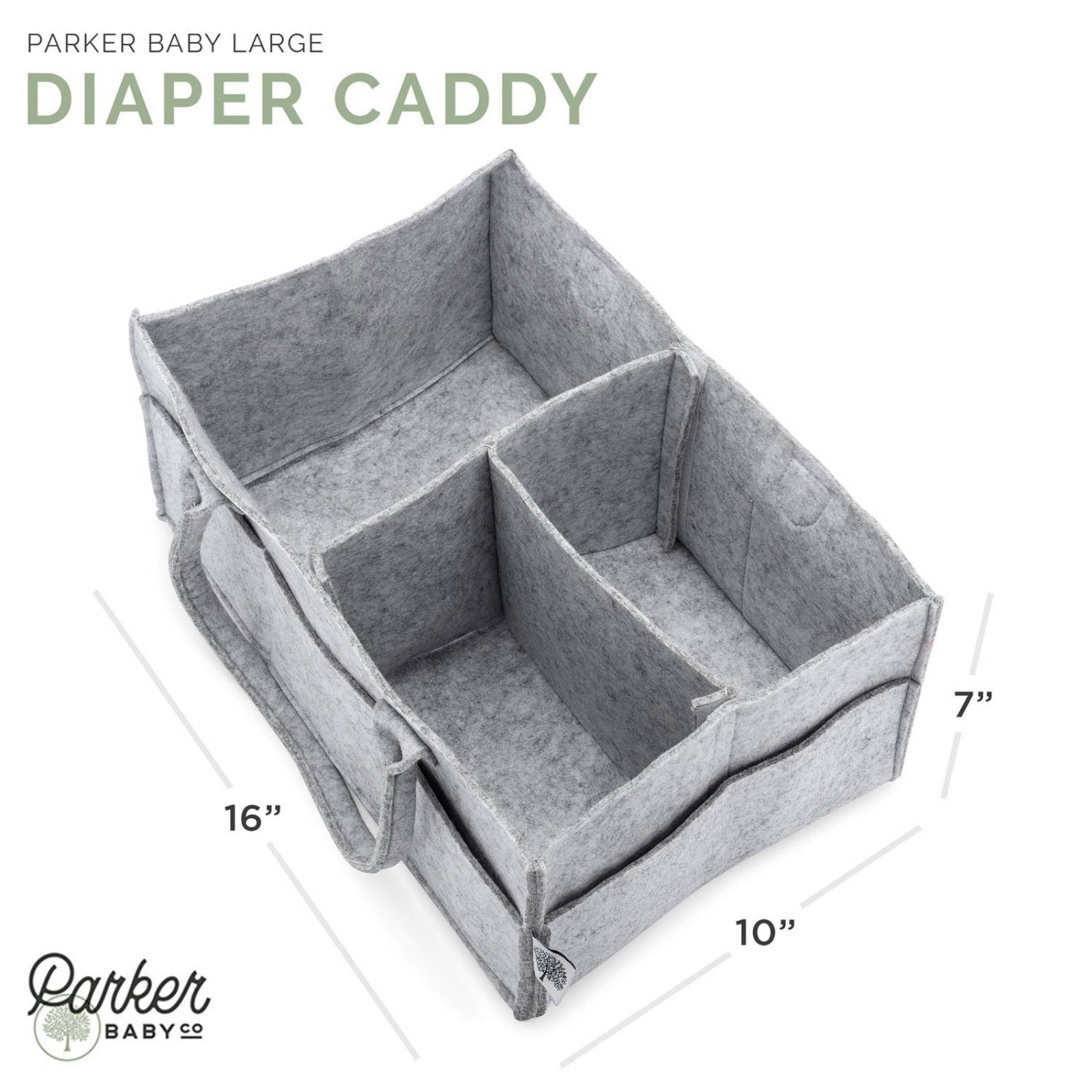 Felt Diaper Caddy Organizer | Portable Nursery Caddy Trusted by 14,000+ Moms