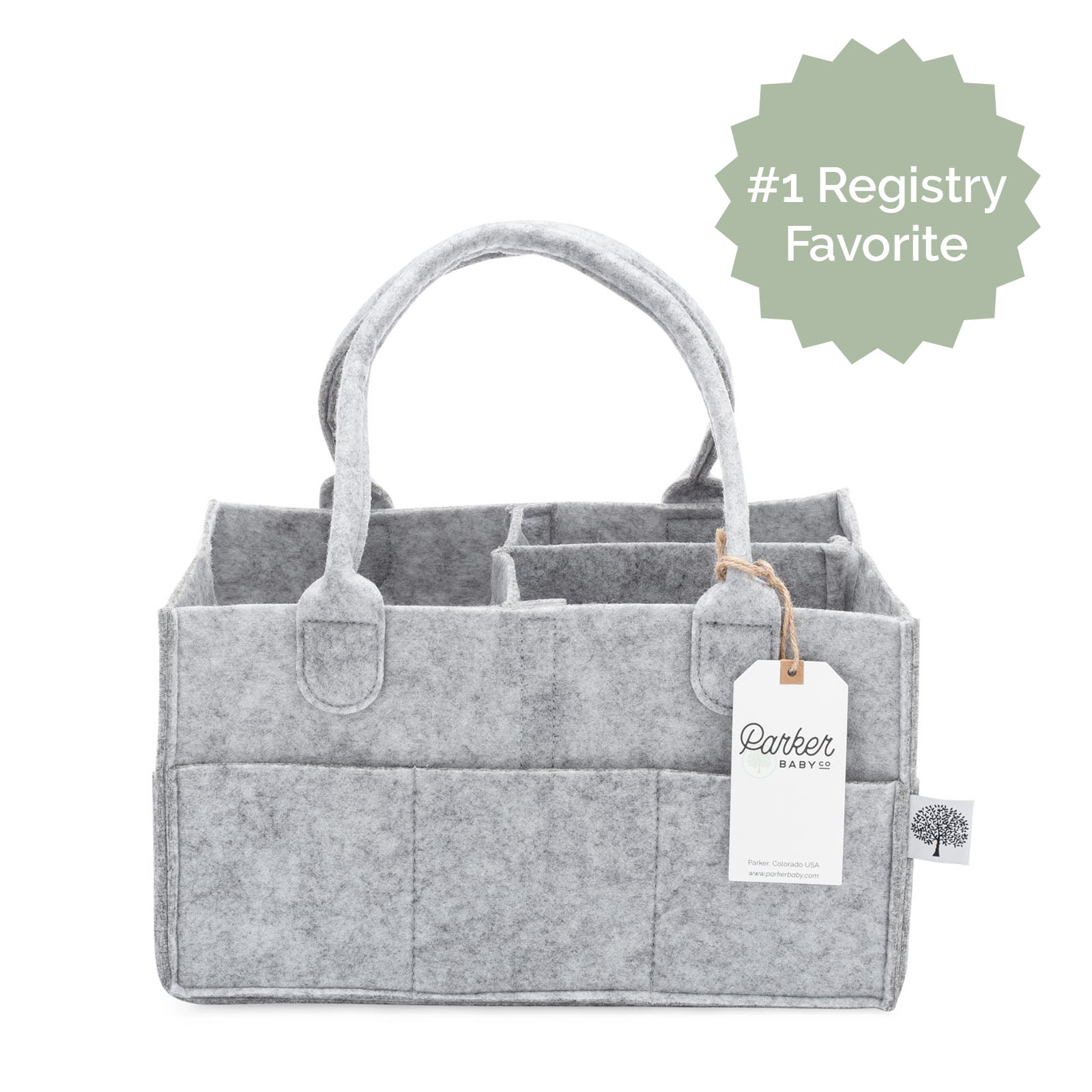 Felt Diaper Caddy Organizer | Portable Nursery Caddy Trusted by 14,000+ Moms
