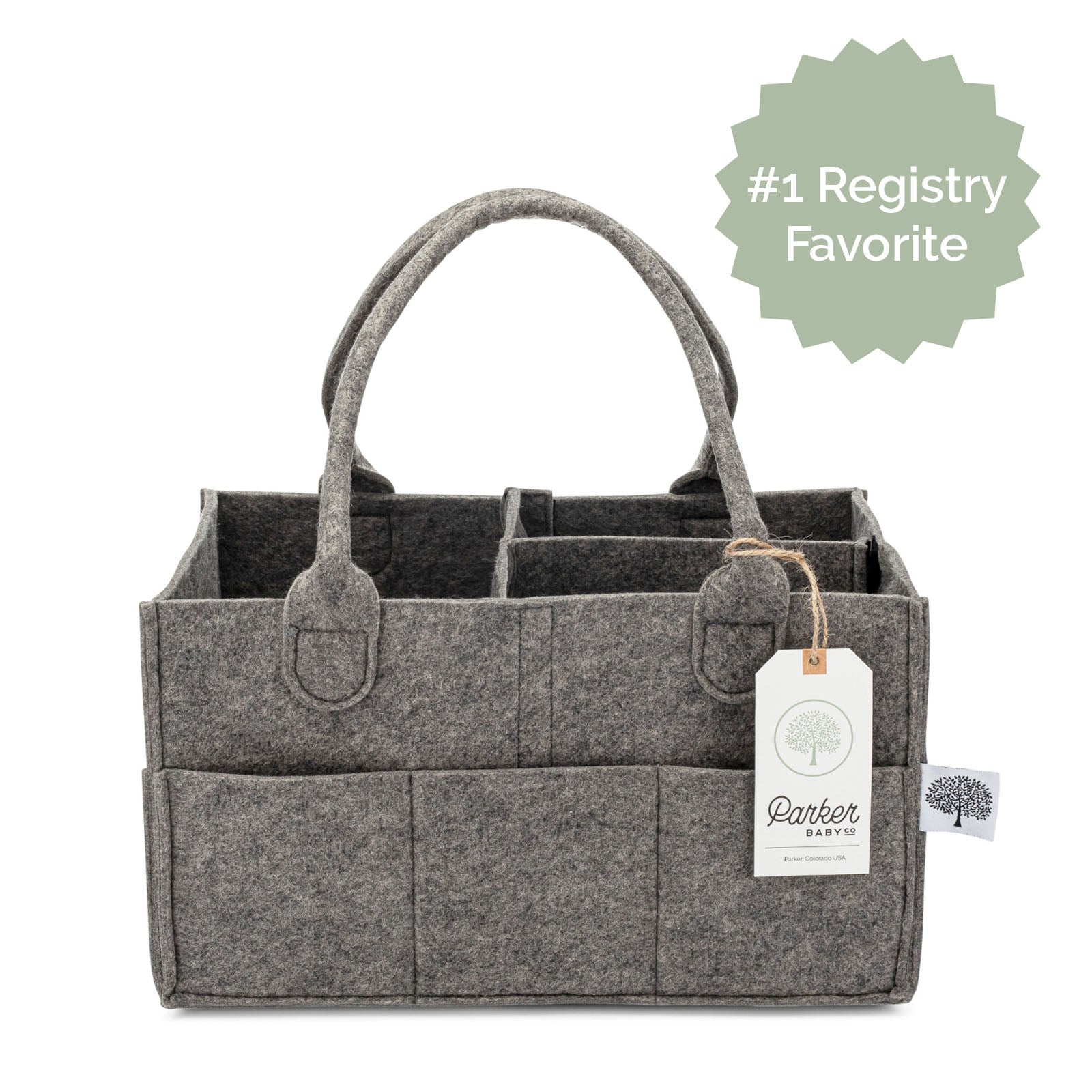 Felt Diaper Caddy Organizer | Portable Nursery Caddy Trusted by 14,000+ Moms